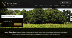 Desktop Screenshot of knobhallwinery.com